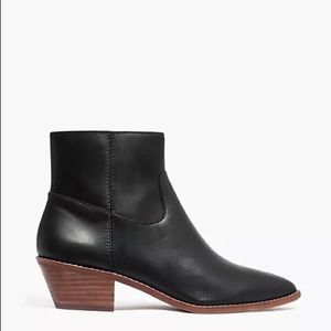 Madewell Charlie black leather ankle boot casual 7